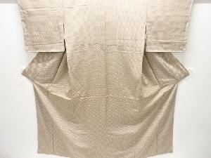 未使用品　縞に水玉模様小紋着物